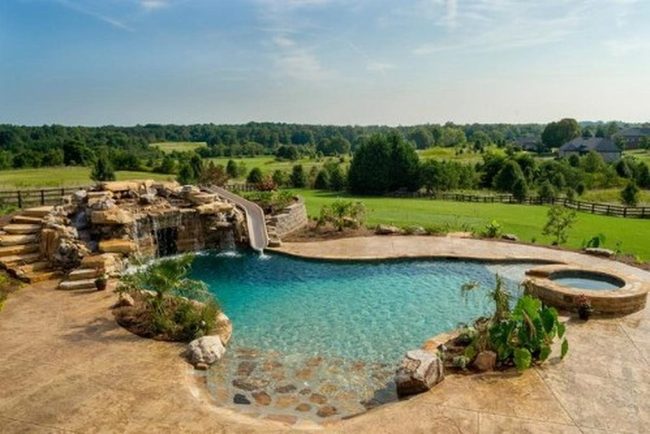 Concrete Deck Resort Pool Oasis