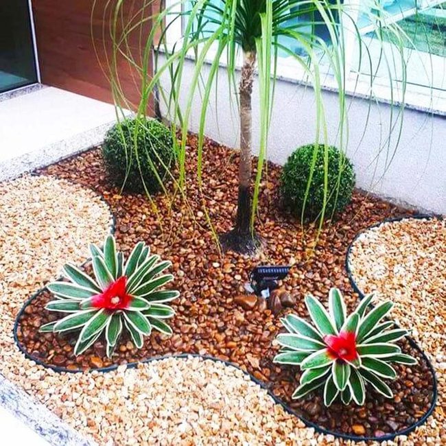 Red Blooms Garden Landscape