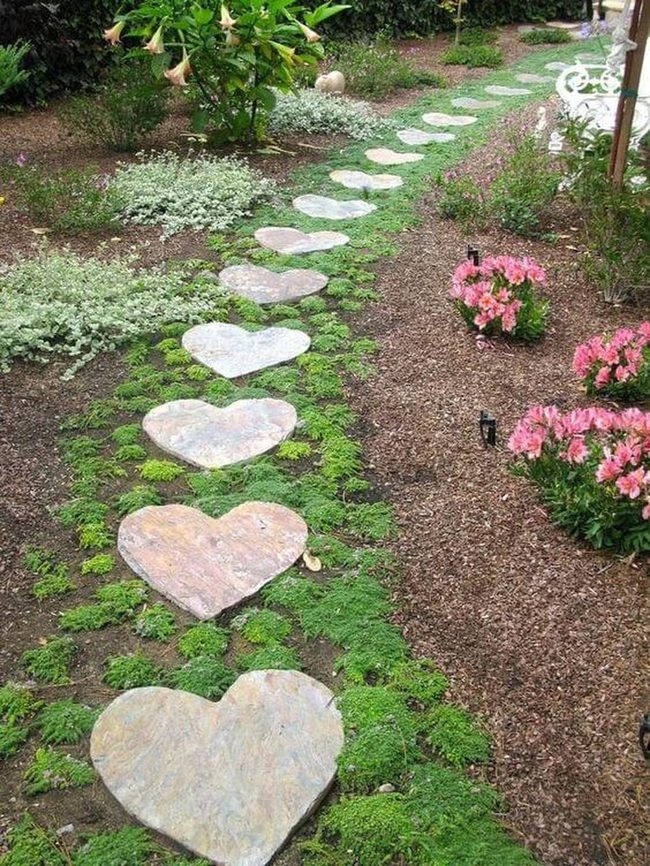 Heart Stone Garden Path