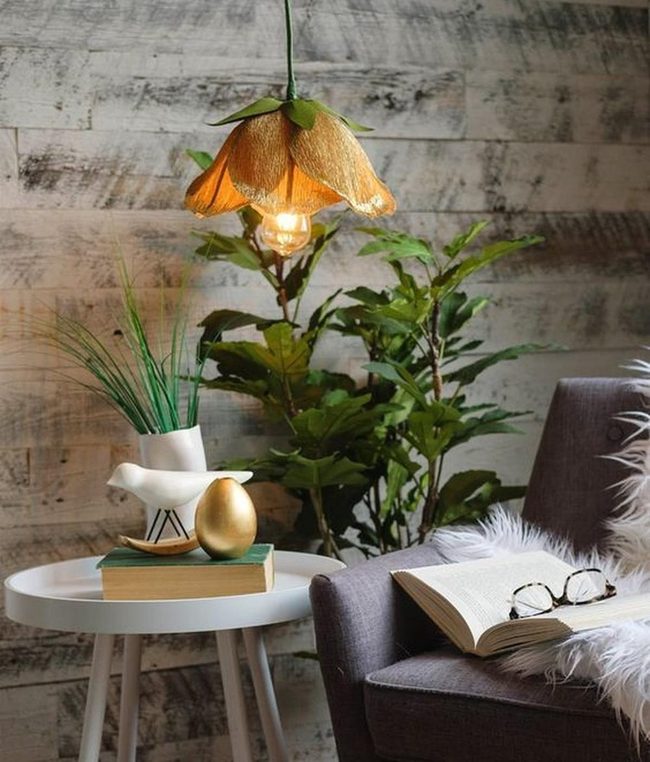 Gray Chair With Green Plants