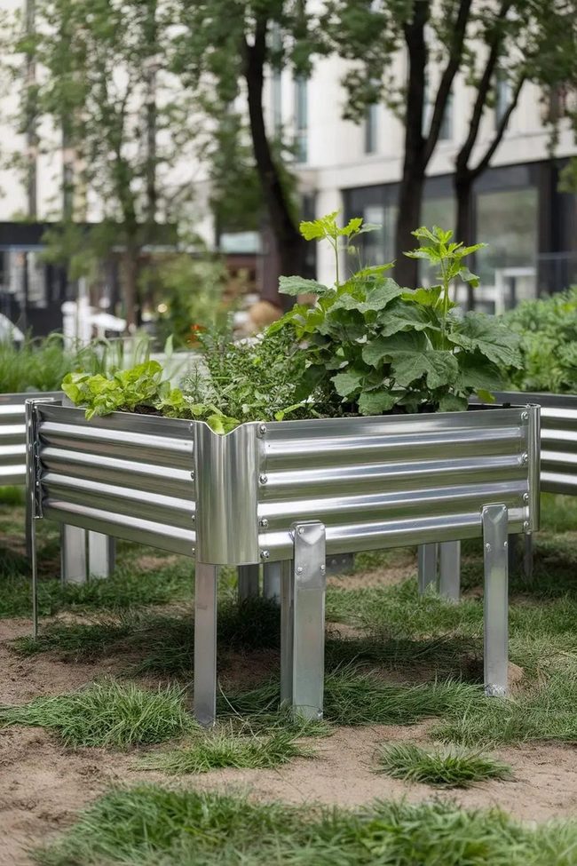 Industrial Steel Patio Beds