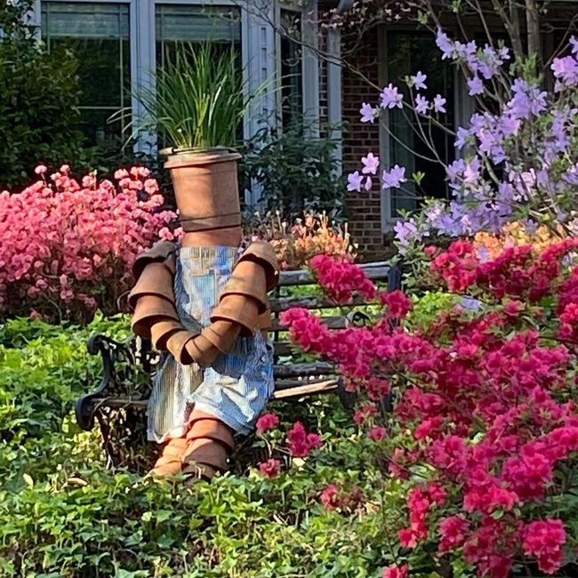 Terra Cotta Pot Scarecrow