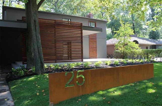 Natural Wood Address Numbers