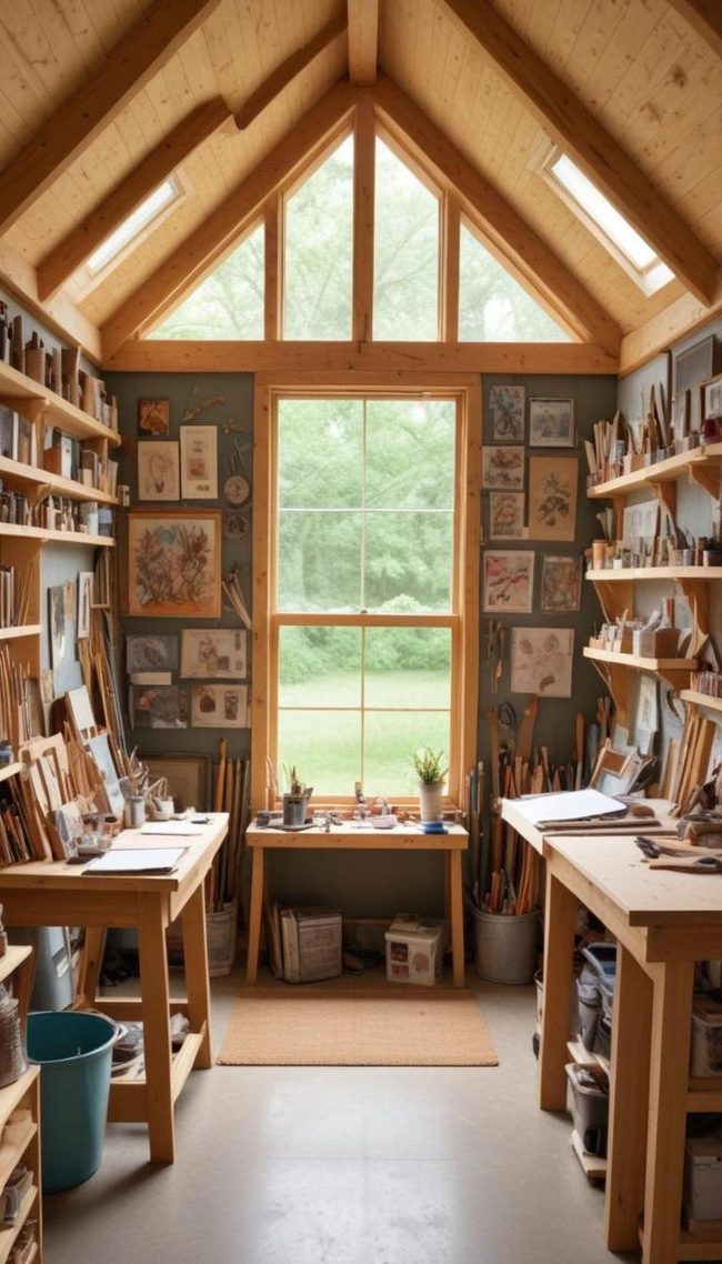 Paint-Splattered Creative Studio