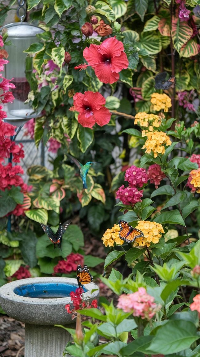 Hummingbirds Butterflies Nectar Yard