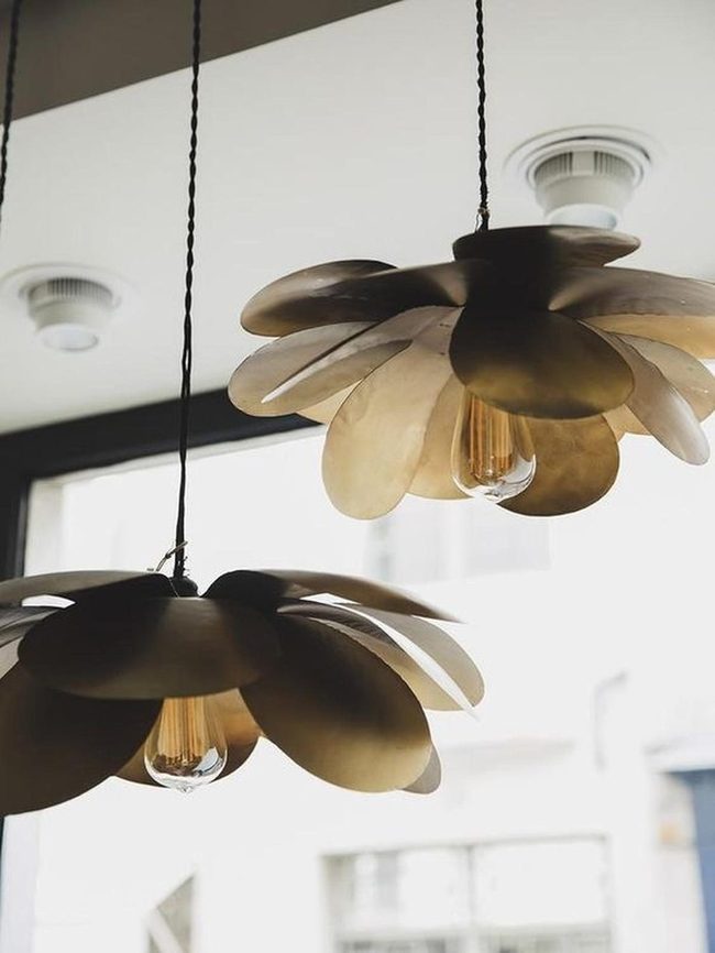Metal Petal Lights Cast Shadows