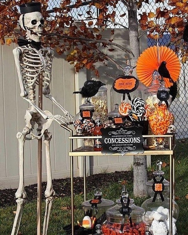 Vintage Glass Jars Halloween Candy