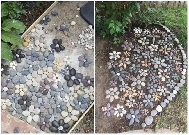 Stone And Succulent Low-Maintenance Garden