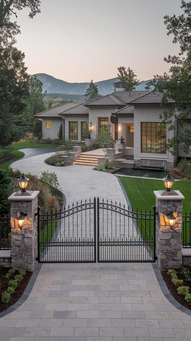 Wrought Iron Entry Statement