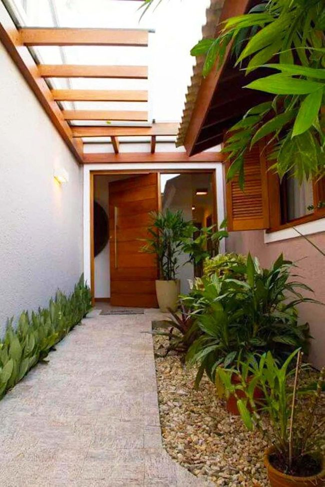 Stone Pathways Through Green Walls