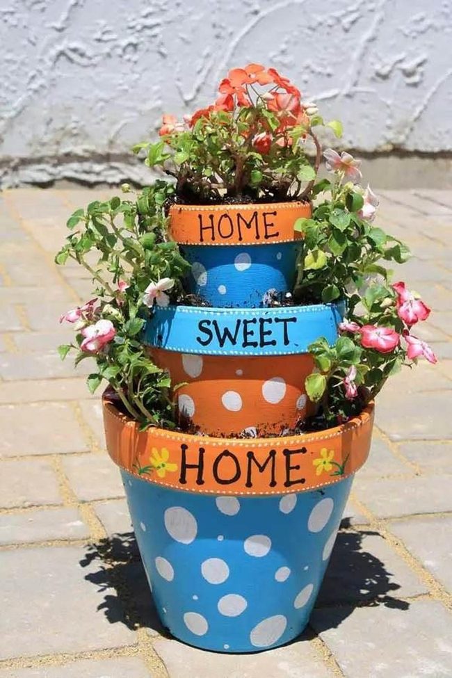 Painted Pots Burst With Personality
