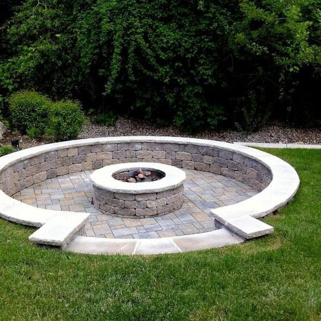 Stone Circle Firepit Gathering