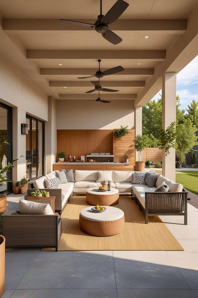 Modular Loungers Shape Backyard Living