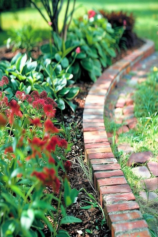 Curved Brick Edges, Layered Blooms