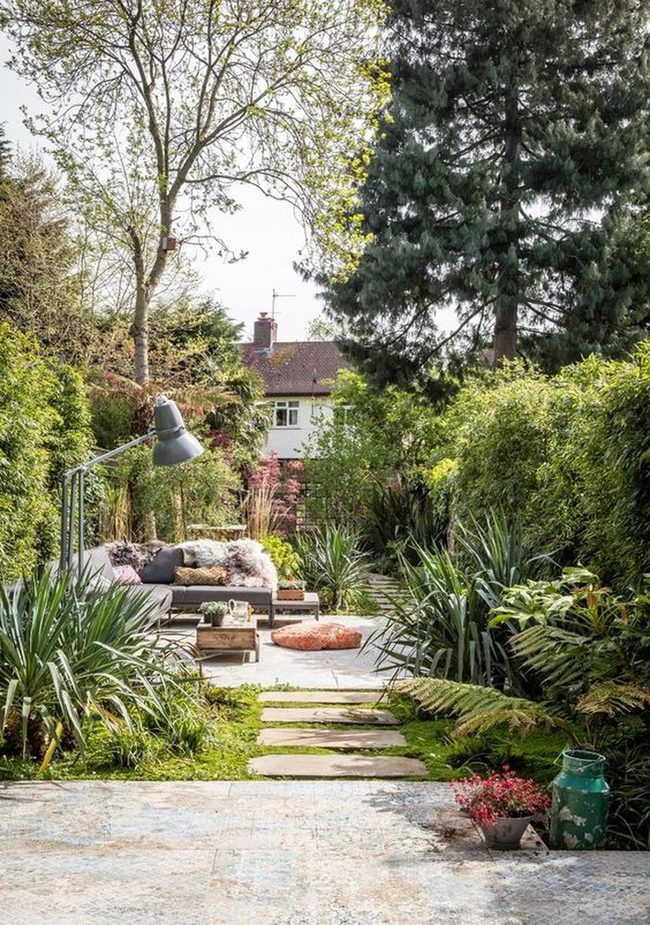 Dappled Sunlight Through Verdant Garden