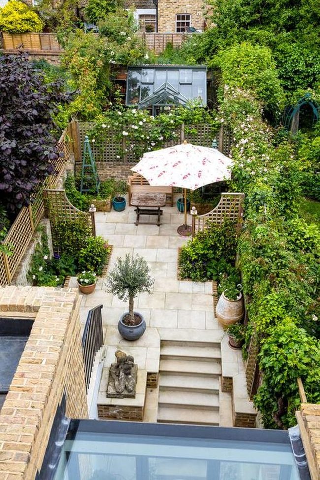 Dense Green Rooftop Garden