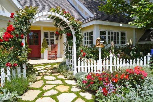 Flowering Vines Frame Your Entry