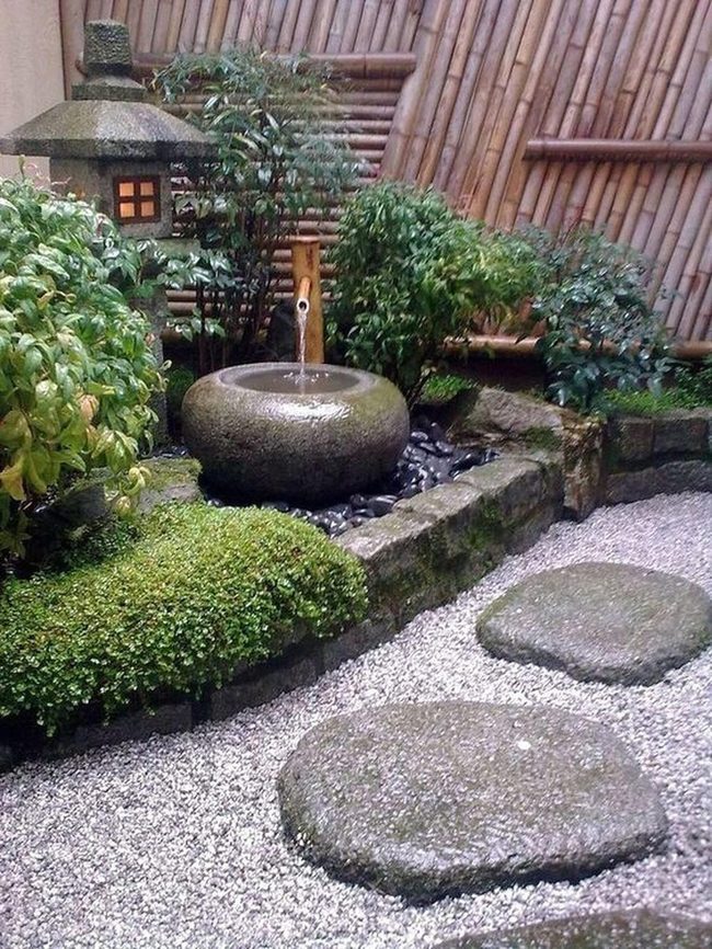 Polished River Rocks Water Garden
