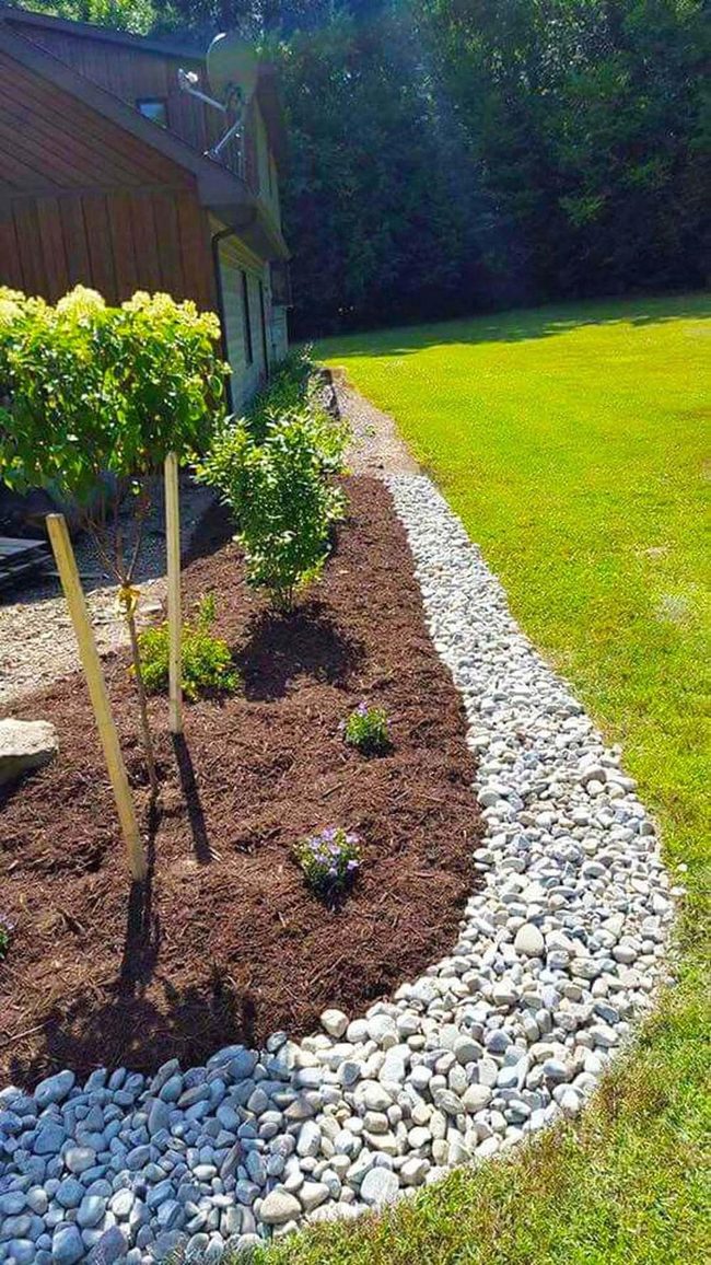 Pale Stone Garden Border