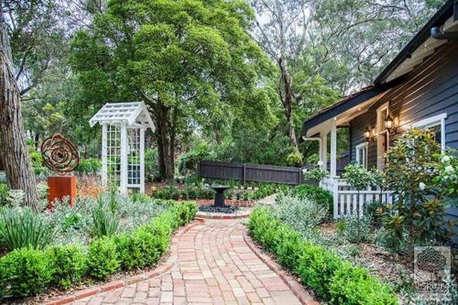 Earthy Red Brick Walkway