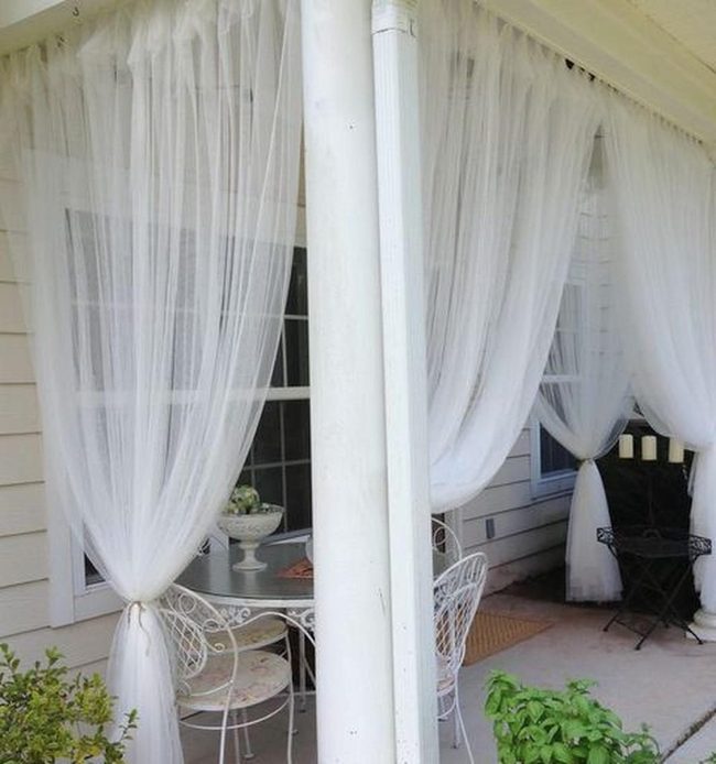 White Curtains Frame Intimate Gatherings