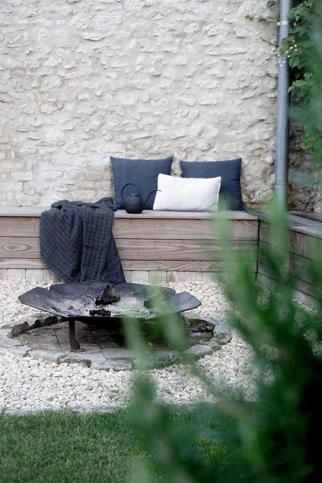 Stone Fire Pit Gathering Space