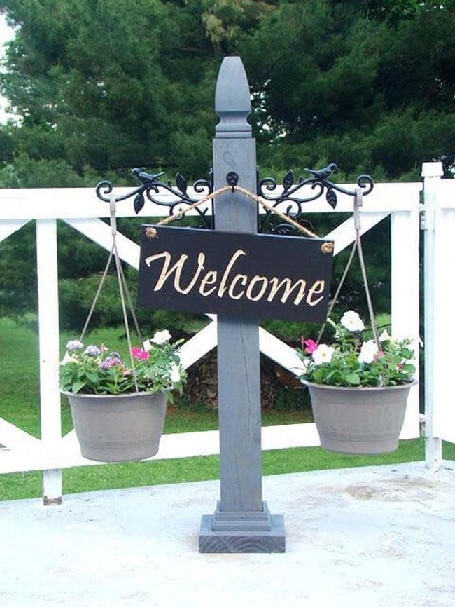 Cascading Blooms Welcome Guests Home