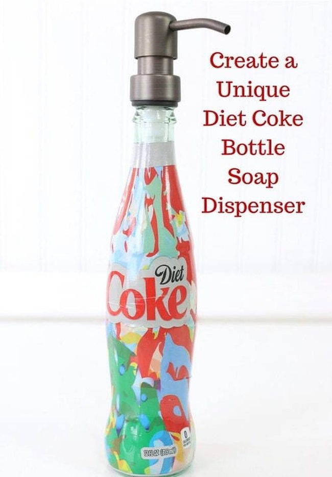 Coca-Cola Bottle Garden Soap Station