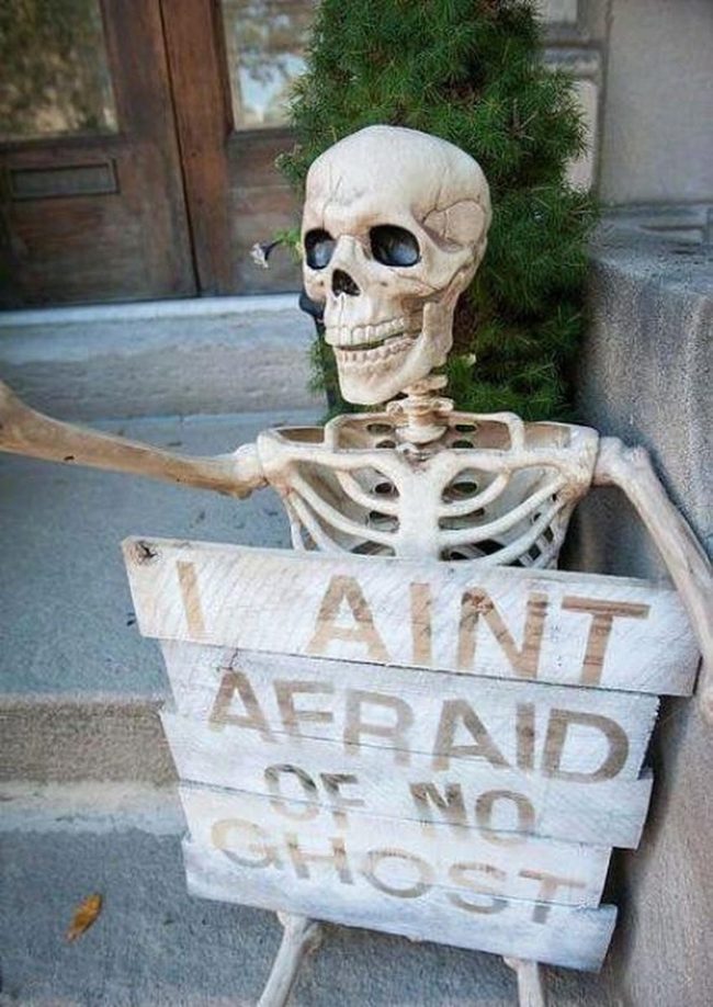 Skeleton With Pine And Weathered Charm