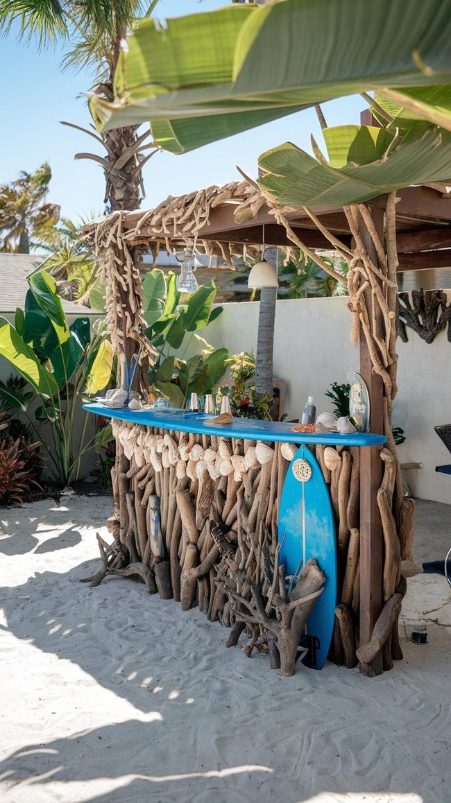Backyard Bar Tiki Torches
