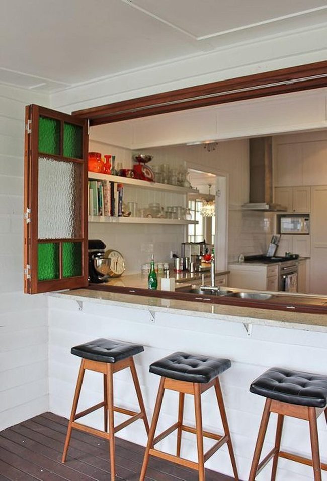 Light Cabinets, Green Glass, Natural Warmth