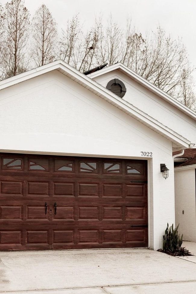 Black Iron And Wood Garage Doors