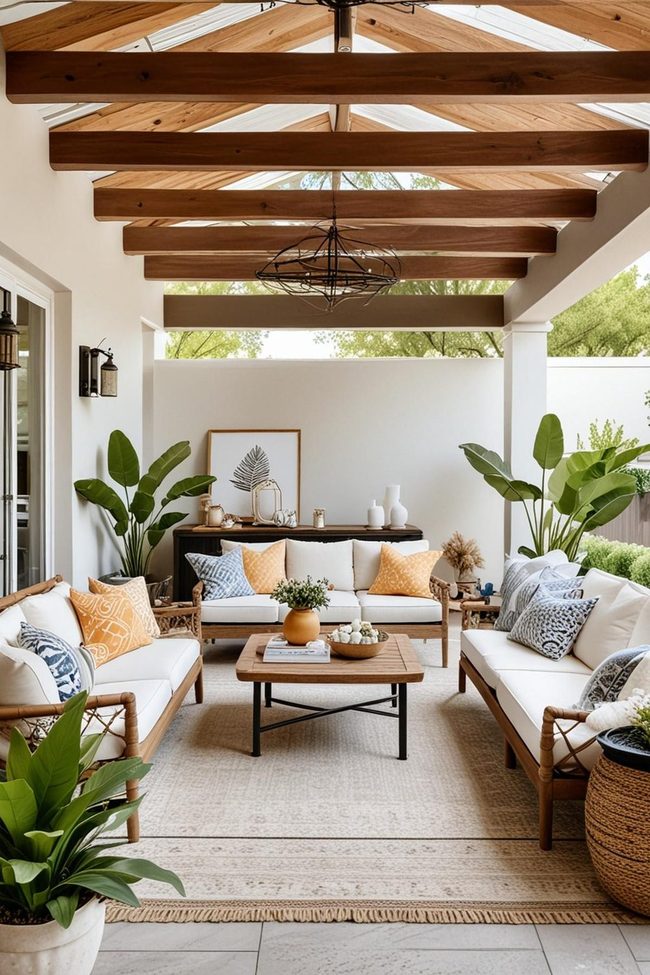 Sculptural Terrace Luxury Patio