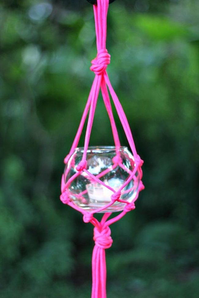 Knotted Cotton Lanterns For Gardens
