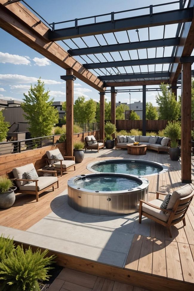 Steel and Wood Deck Fusion