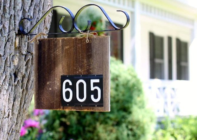 Tree Branch House Numbers