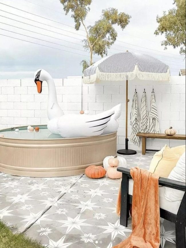 Giant Inflatable Swan Pool Float