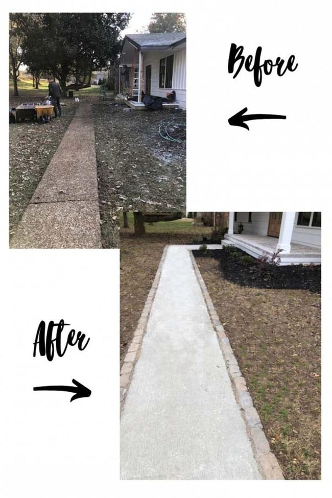 Stone Pavers Transform Front Yard