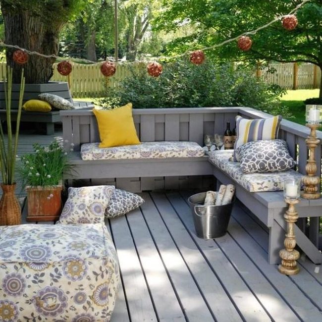 Light Gray Deck Evening Retreat