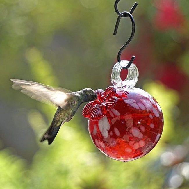 Red Glass Hummingbird Jewels