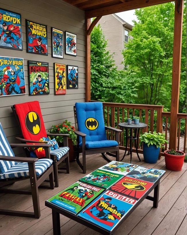 Superhero Posters and Pop Culture Books