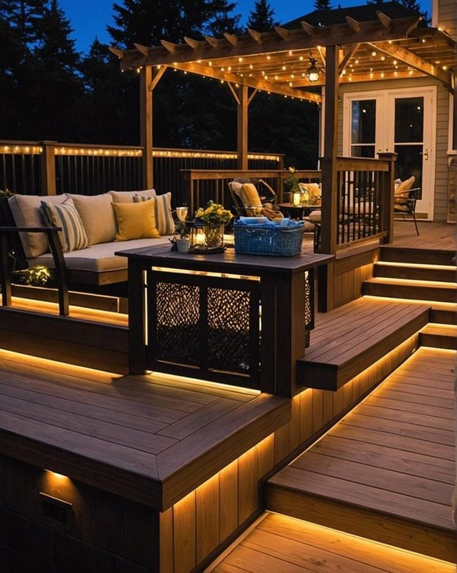 Luminous Deck Built-in Lighting