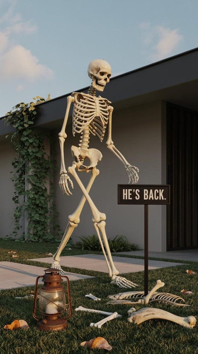 Giant Skeleton Yard Statement