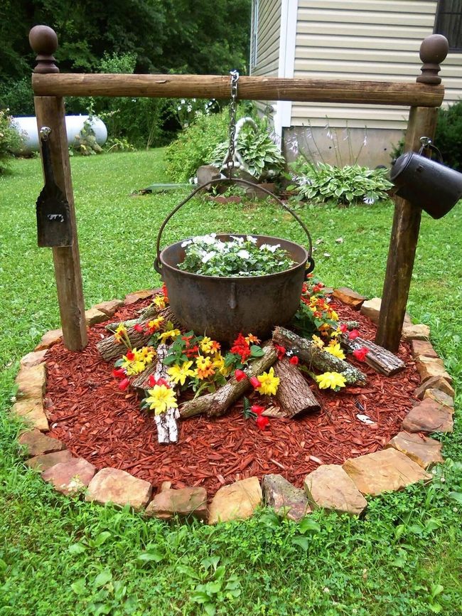 Cauldron Overflowing With Flower Fire