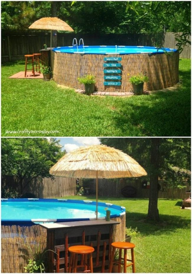 Thatch Roof Pool Cabana