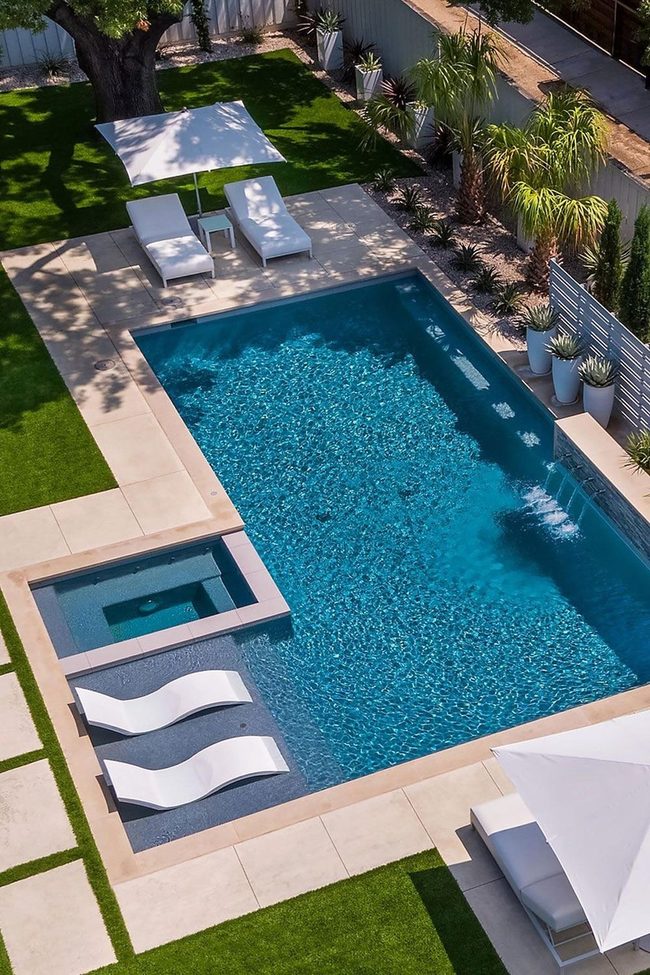 Clean Stone Pool Oasis