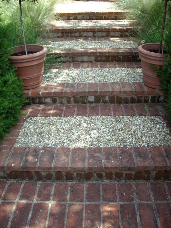 Terracotta Brick Garden Pathway