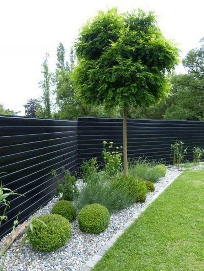 Dark Fencing Frames Living Geometry