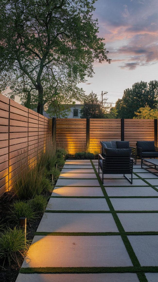 Horizontal Lumber Slats Trendy