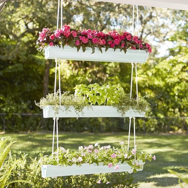 Pink Blooms Vertical Garden Wall